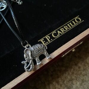 Elephant - Silver Necklace
